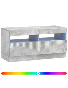 Mobile TV LED Grigio Cemento Legno ingegnerizzato 2
