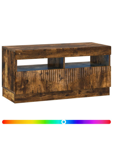 Mobile TV LED Rovere Fumo Legno ingegnerizzato