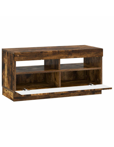 Mobile TV LED Rovere Fumo Legno ingegnerizzato