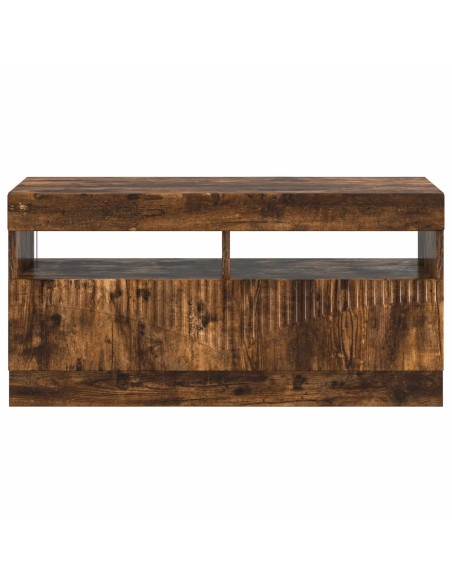Mobile TV LED Rovere Fumo Legno ingegnerizzato