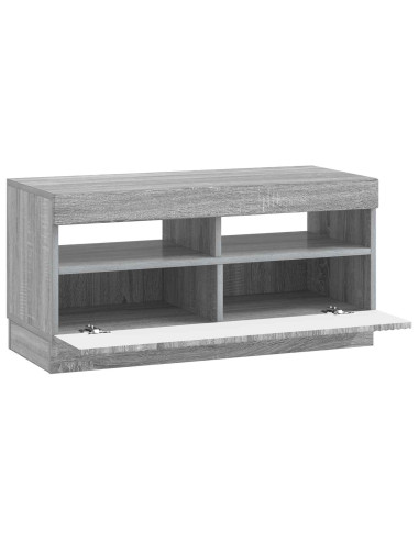 Mobile TV LED Sonoma grigio Legno ingegnerizzato