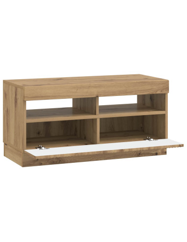 Mobile TV LED Rovere Artigianale Legno ingegnerizzato
