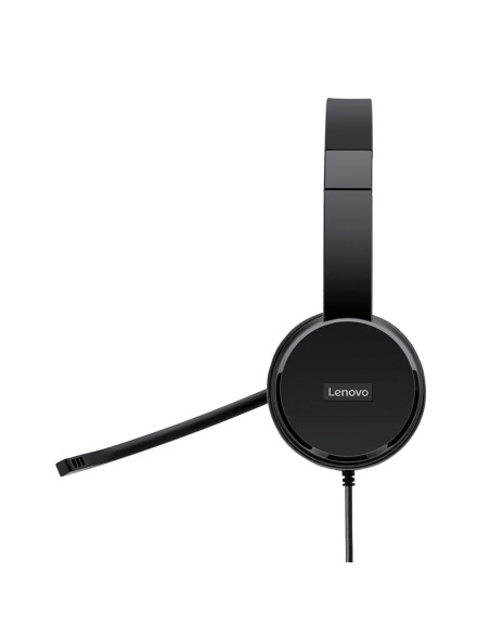 Lenovo 4XD0X88524 cuffia e auricolare Cablato A Padiglione Ufficio Nero