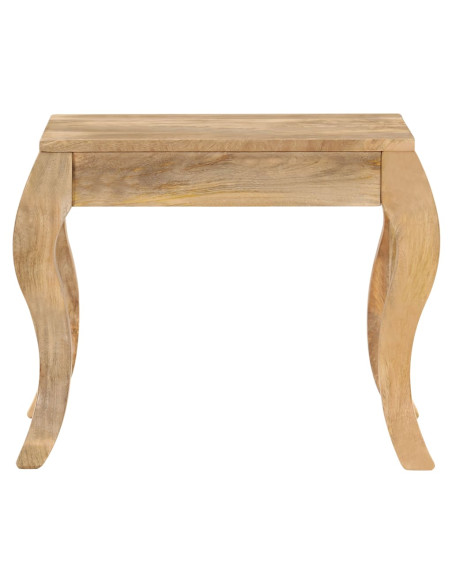 Tavolino da Salotto in Legno Massello di Mango 45x45x40cm