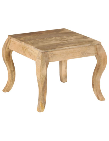 Tavolino da Salotto in Legno Massello di Mango 45x45x40cm