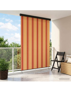 Tenda a rullo Multicolore 120 x 250 cm Tessuto e Alluminio