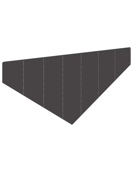 Bordura per Prato 4 pz 100 x 45 cm Acciaio Nero