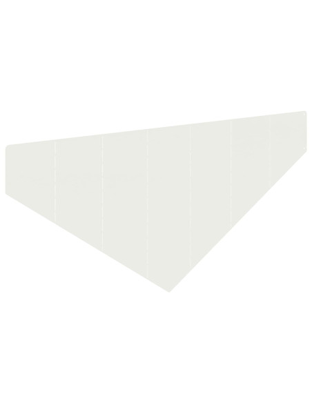 Bordura per Prato 4 pz 100 x 45 cm Acciaio Bianco