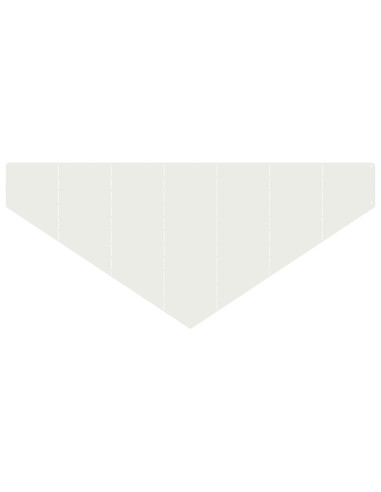 Bordura per Prato 4 pz 100 x 45 cm Acciaio Bianco