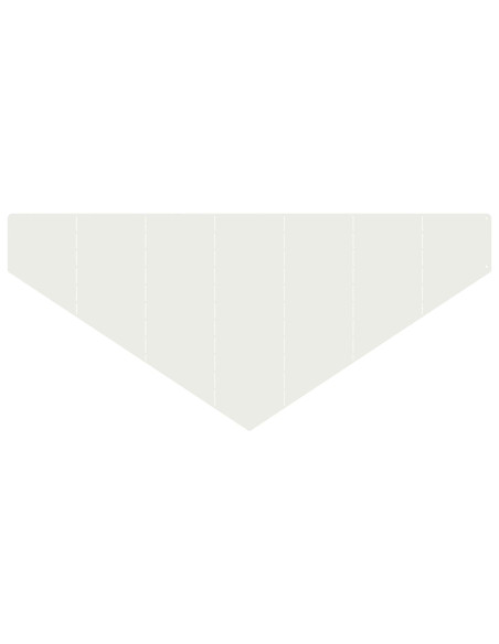 Bordura per Prato 4 pz 100 x 45 cm Acciaio Bianco