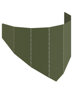 Bordura per Prato 100 x 45 cm Acciaio Verde Oliva 2