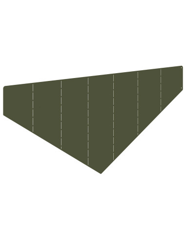 Bordura per Prato 100 x 45 cm Acciaio Verde Oliva