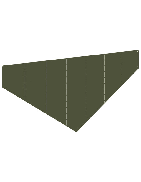 Bordura per Prato 100 x 45 cm Acciaio Verde Oliva