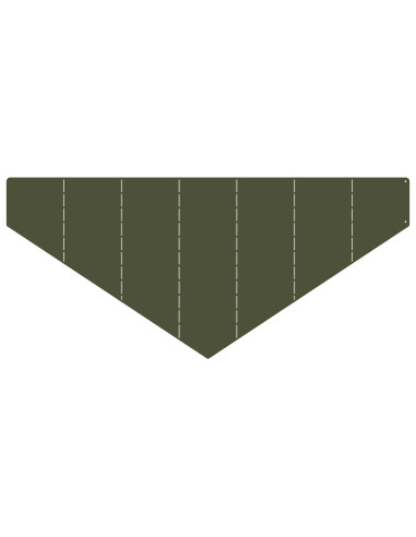 Bordura per Prato 100 x 45 cm Acciaio Verde Oliva
