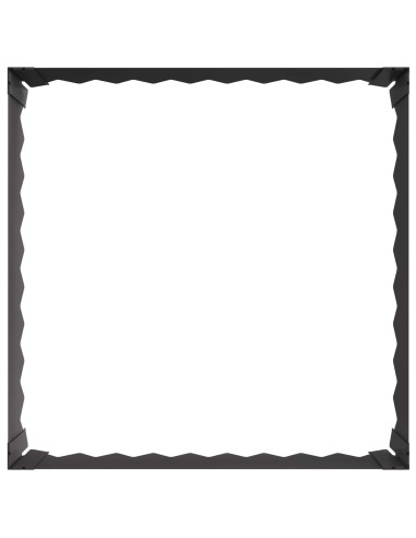 Bordura per Prato 60 x 60 x 20 cm Acciaio Nero