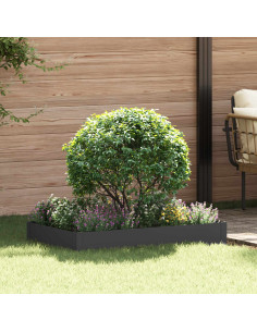 Bordura per Prato 100 x 60 x 20 cm Acciaio Nero