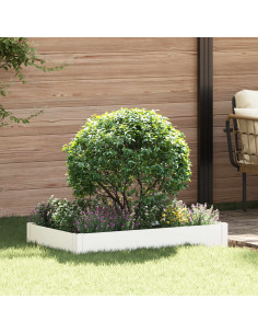 Bordura per Prato 100 x 60 x 20 cm Acciaio Bianco