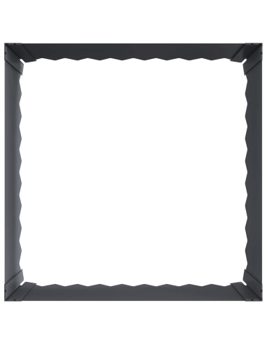 Bordura per Prato 60 x 60 x 35 cm Acciaio Antracite