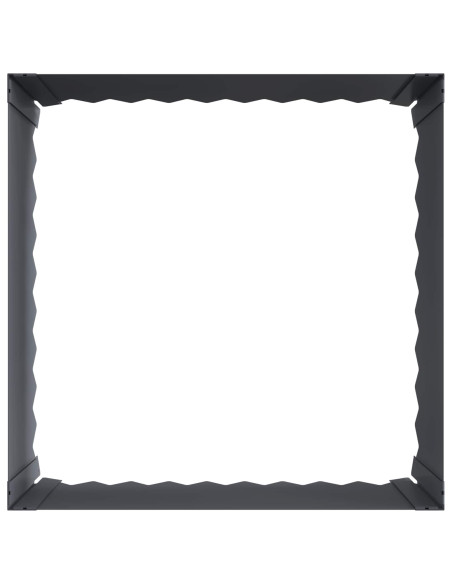 Bordura per Prato 60 x 60 x 35 cm Acciaio Antracite