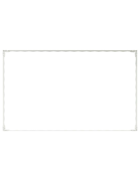 Bordura per Prato 4 pz 100 x 60 x 20 cm Acciaio Bianco