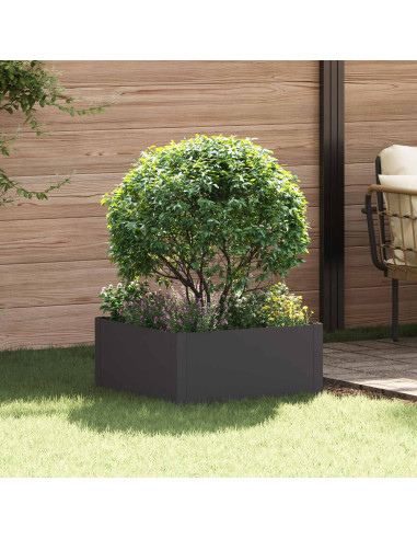 Bordura per Prato 60 x 60 x 35 cm Acciaio Nero