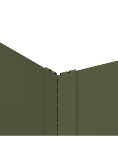 Bordura per Prato 60 x 60 x 20 cm Acciaio Verde Oliva