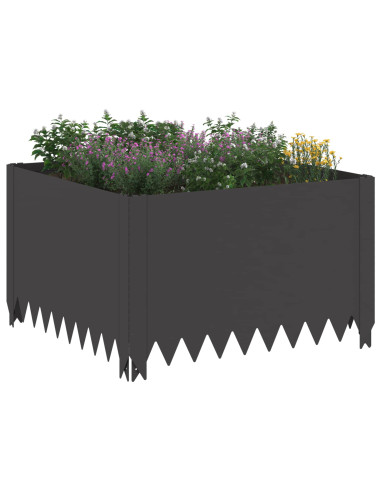 Bordura per Prato 60 x 60 x 35 cm Acciaio Nero