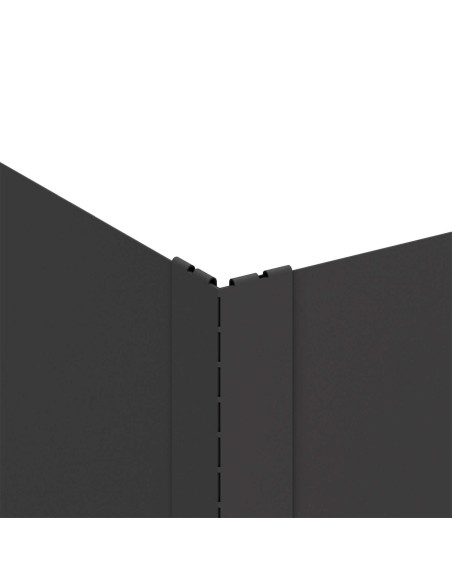 Bordura per Prato 60 x 60 x 35 cm Acciaio Nero