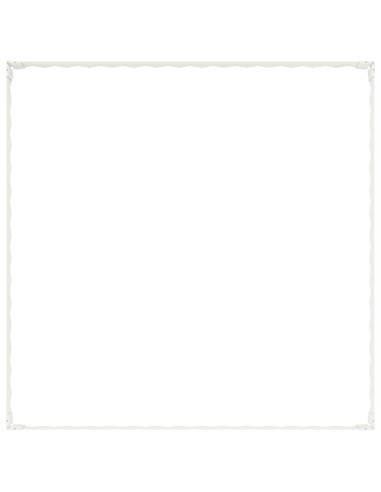 Bordura per Prato 4 pz 100 x 100 x 20 cm Acciaio Bianco