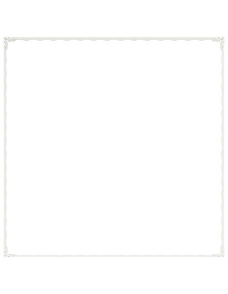 Bordura per Prato 4 pz 100 x 100 x 20 cm Acciaio Bianco