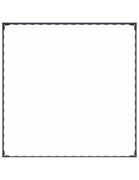 Bordura per Prato 100 x 100 x 20 cm Acciaio Antracite