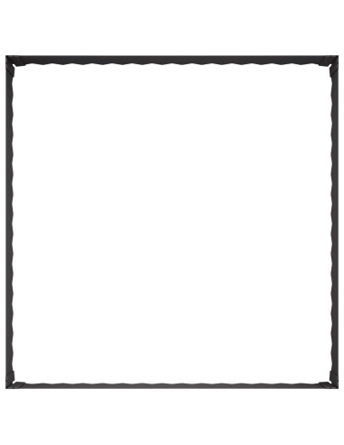 Bordura per Prato 100 x 100 x 35 cm Acciaio Nero
