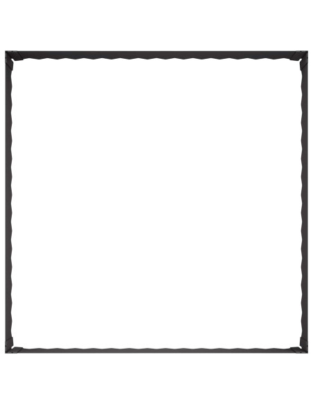 Bordura per Prato 100 x 100 x 35 cm Acciaio Nero