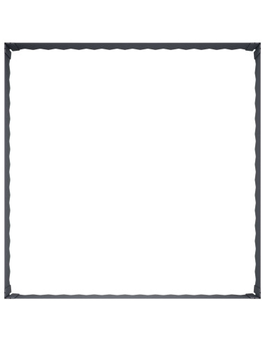 Bordura per Prato 100 x 100 x 35 cm Acciaio Antracite