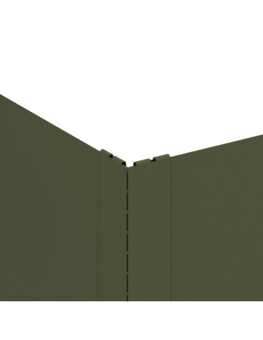 Bordura per Prato 100 x 60 x 20 cm Acciaio Verde Oliva