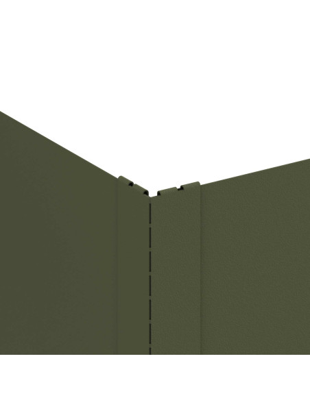 Bordura per Prato 100 x 60 x 20 cm Acciaio Verde Oliva