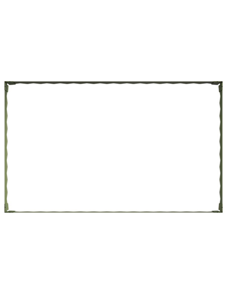 Bordura per Prato 4 pz 100 x 60 x 20 cm Acciaio Verde Oliva
