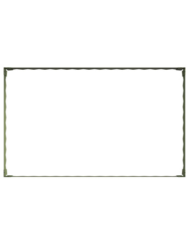 Bordura per Prato 4 pz 100 x 60 x 20 cm Acciaio Verde Oliva