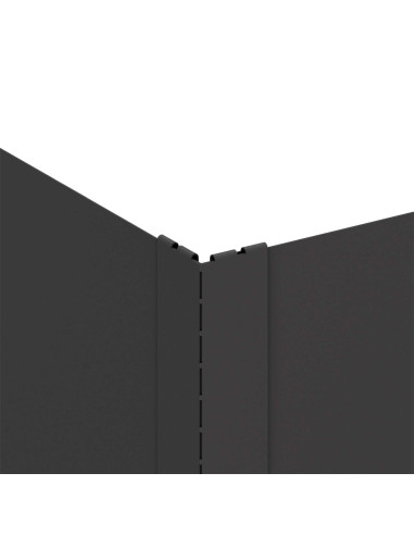Bordura per Prato 100 x 60 x 35 cm Acciaio Nero