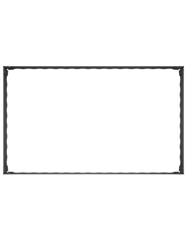 Bordura per Prato 4 pz 100 x 60 x 35 cm Acciaio Nero