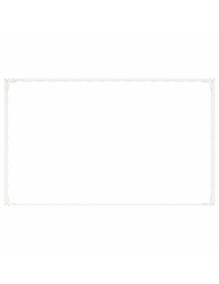 Bordura per Prato 100 x 60 x 35 cm Acciaio Bianco
