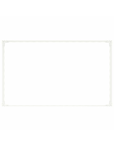 Bordura per Prato 4 pz 100 x 60 x 35 cm Acciaio Bianco