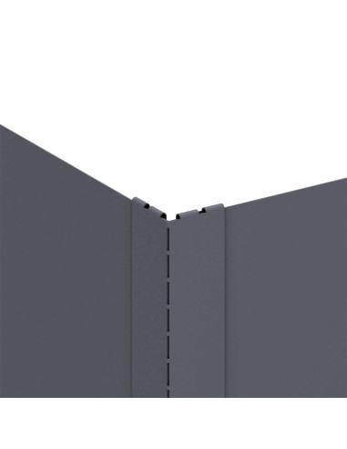 Bordura per Prato 100 x 60 x 35 cm Acciaio Antracite
