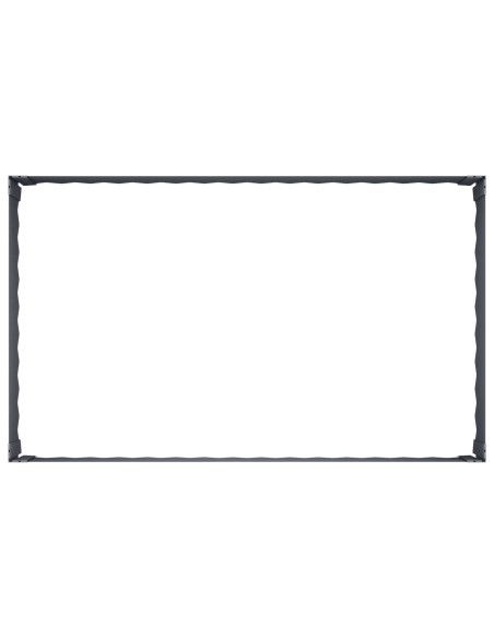 Bordura per Prato 4 pz 100 x 60 x 35 cm Acciaio Antracite