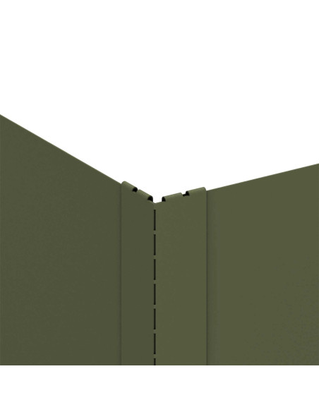 Bordura per Prato 100 x 60 x 35 cm Acciaio Verde Oliva