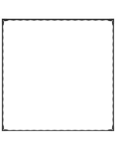 Bordura per Prato 100 x 100 x 20 cm Acciaio Nero