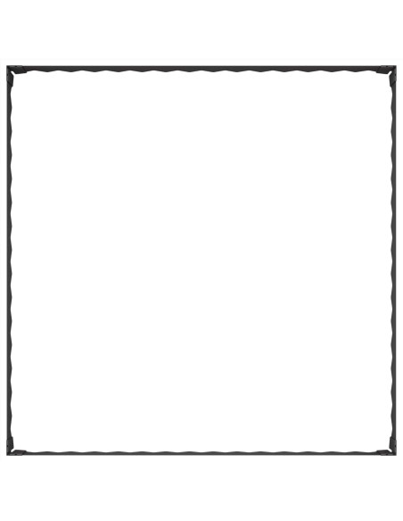 Bordura per Prato 100 x 100 x 20 cm Acciaio Nero