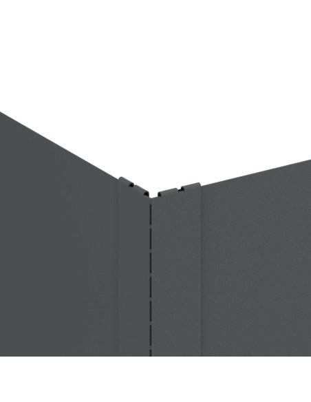 Bordura per Prato 100 x 60 x 20 cm Acciaio Antracite