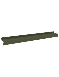 Bordura per Prato 20 pz 100 x 10 x 8 cm Acciaio Verde Oliva 2