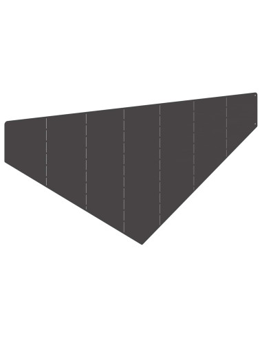 Bordura per Prato 100 x 45 cm Acciaio Nero